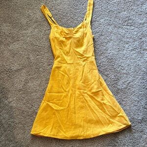 Hollister Sunlit Yellow Mini Dress